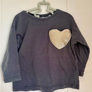 Zara shirt with glitter pocket